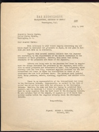 Letter from George J. Richards