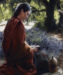 She Is Come Aforehand - 16 x 19 giclée on canvas (pre-mounted)