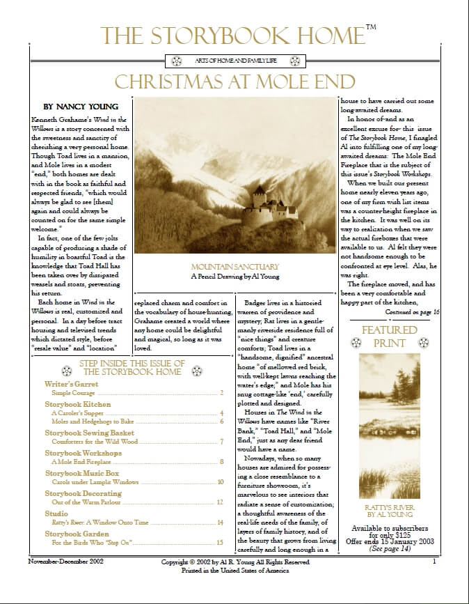 Vol. 3 No. 1Christmas At Mole End