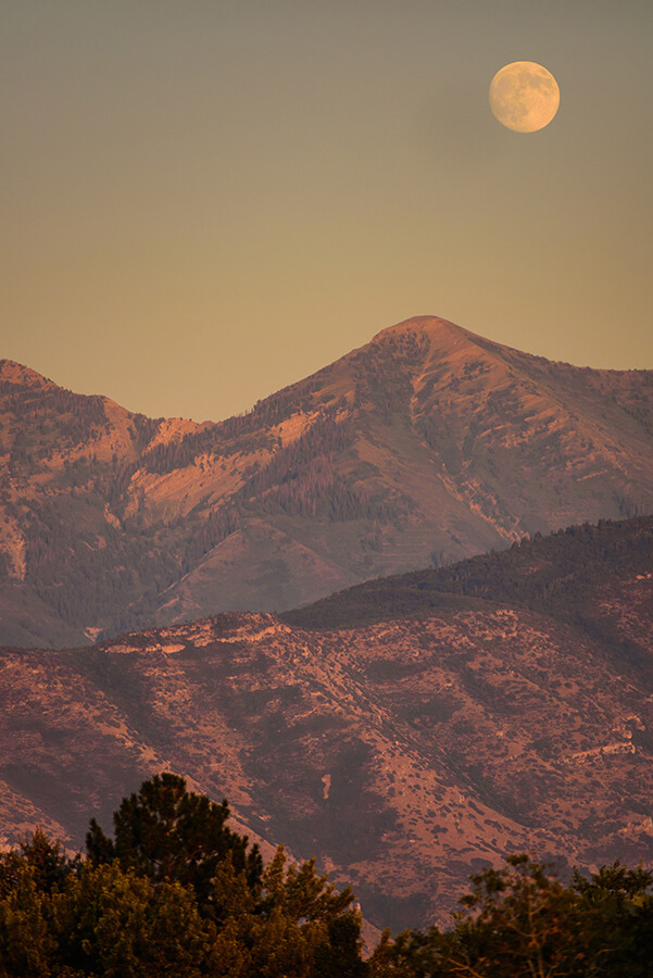 Moon above the Summit